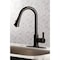 Gourmetier Continental Single-Handle Pull-Down Kitchen Faucet, Naples Bronze LS8726CTL - alternate 3